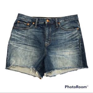 Madewell high rise denim shorts 32